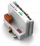 WAGO 812-104 Busbar terminal block; for (10 x 3) mm busbars; 12-pole; without push-buttons; 4 mm²; 4,00 mm²; blue