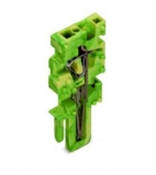 WAGO 3-conductor ground terminal block; 1.5 mm²; center marking; for DIN-rail 35 x 15 and 35 x 7.5; CAGE CLAMP; 1,50 mm²; green-yellow 279-687